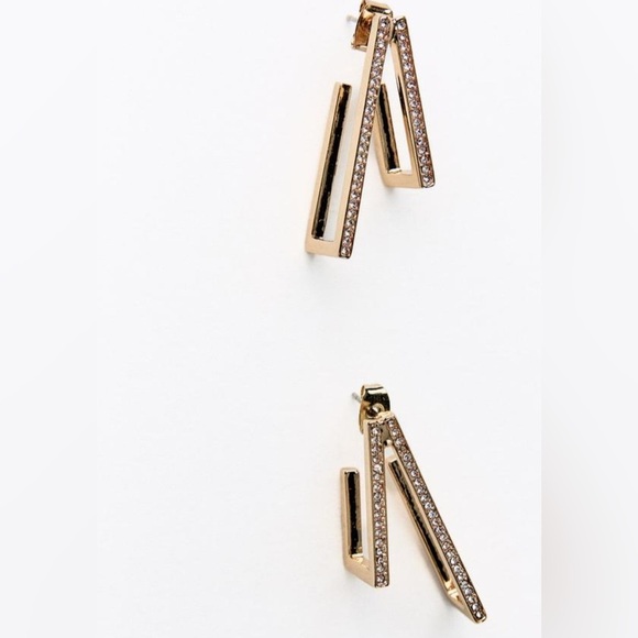 🔥🔥🔥zara sparkly double earrings - Picture 5 of 5